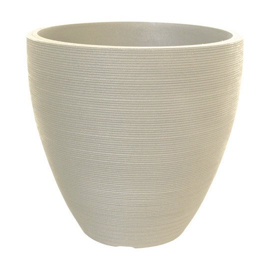 Maceta Rustica Redonda Cemento 78x76cm Liviana Resistente Uv