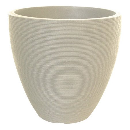 Maceta Rustica Redonda Cemento 78x76cm Liviana Resistente Uv