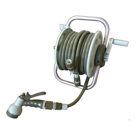 Manguera Riego 20 Mts 1/2 Pulgada Con Porta Rell Pico 8 Func