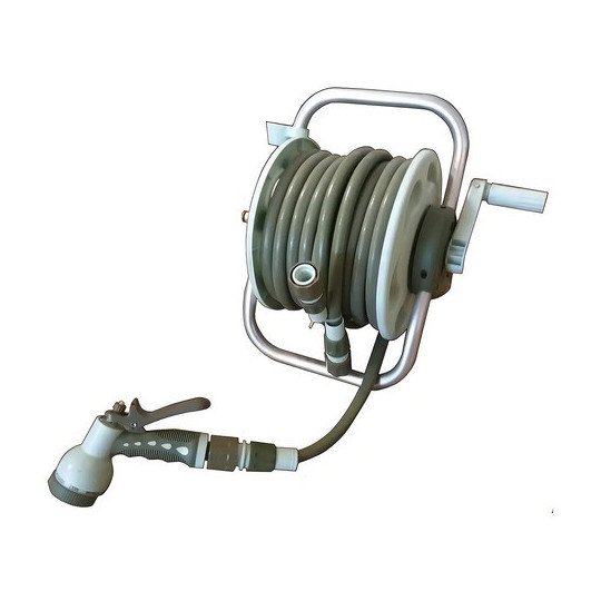 Manguera Riego 20 Mts 1/2 Pulgada Con Porta Rell Pico 8 Func