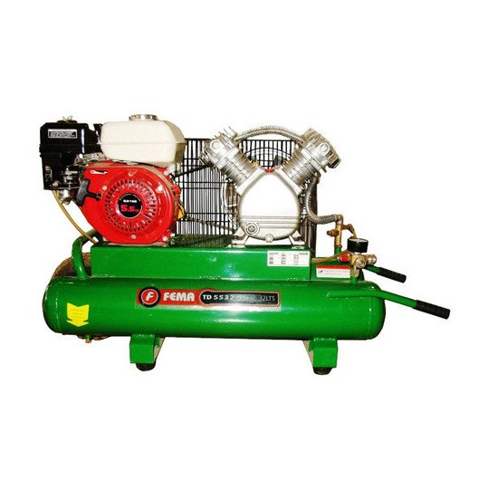 Compresor de aire Pro 5.5 Hp 32 Lts 4 Tiempos 220v marca Fema