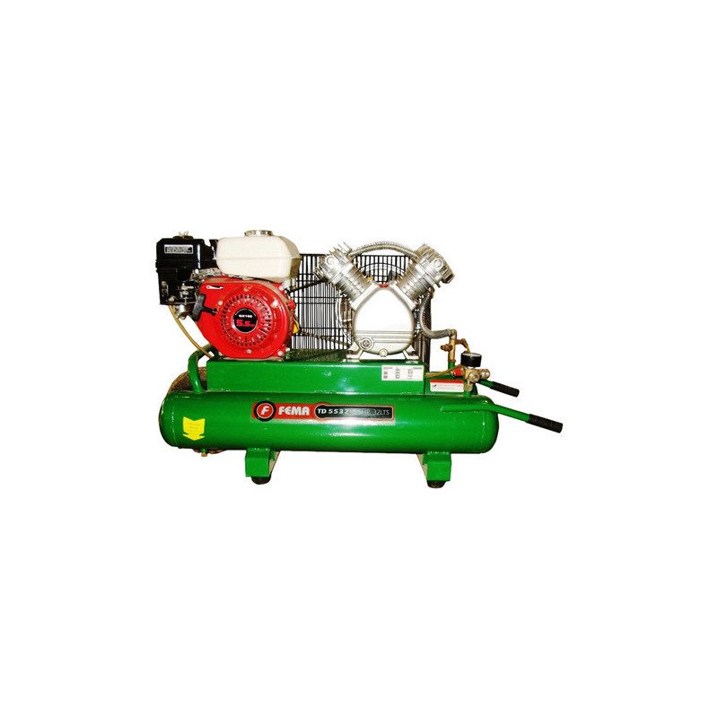 Compresor de aire Pro 5.5 Hp 32 Lts 4 Tiempos 220v marca Fema