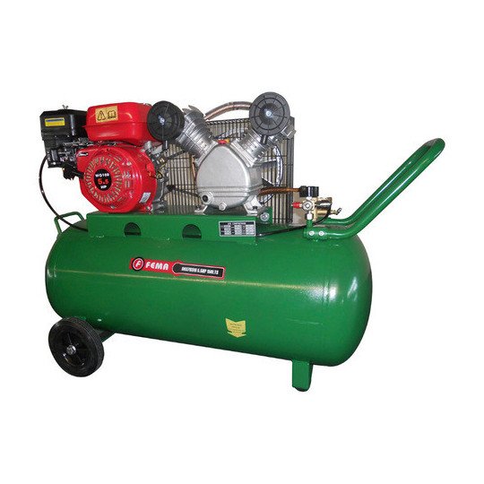 Compresor de aire 55150 150 Litros 5.5 Hp 4 Tiempos marca Fema