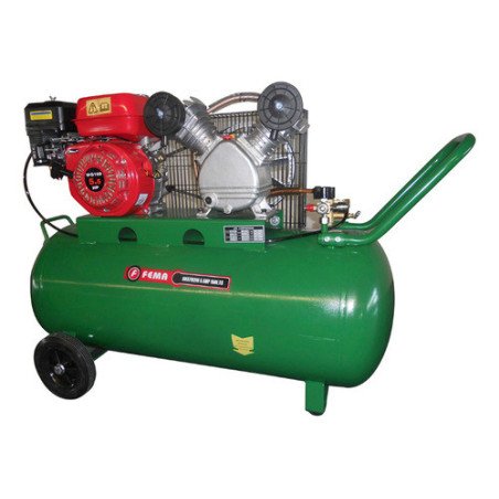 Compresor de aire 55150 150 Litros 5.5 Hp 4 Tiempos marca Fema