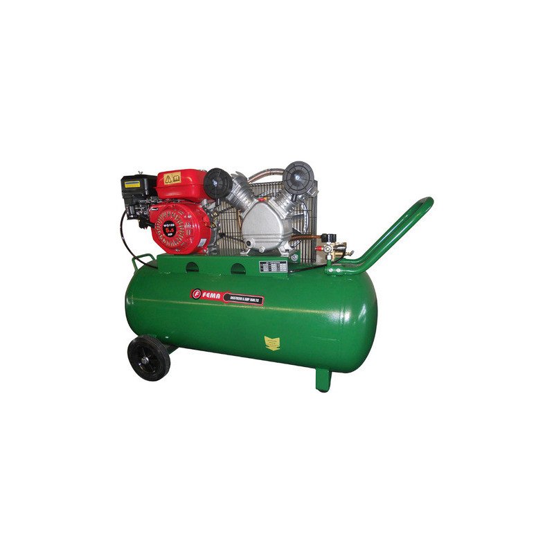 Compresor de aire 55150 150 Litros 5.5 Hp 4 Tiempos marca Fema