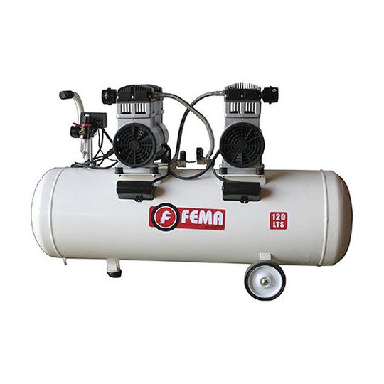 Compresor de Aire 120 Lts 220 V - Carter Seco Odontología marca Fema