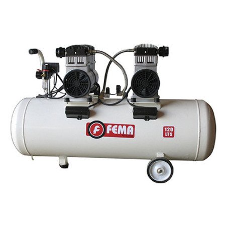 Compresor de Aire 120 Lts 220 V - Carter Seco Odontología marca Fema