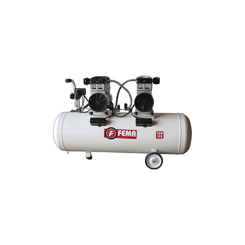 Compresor de Aire 120 Lts 220 V - Carter Seco Odontología marca Fema