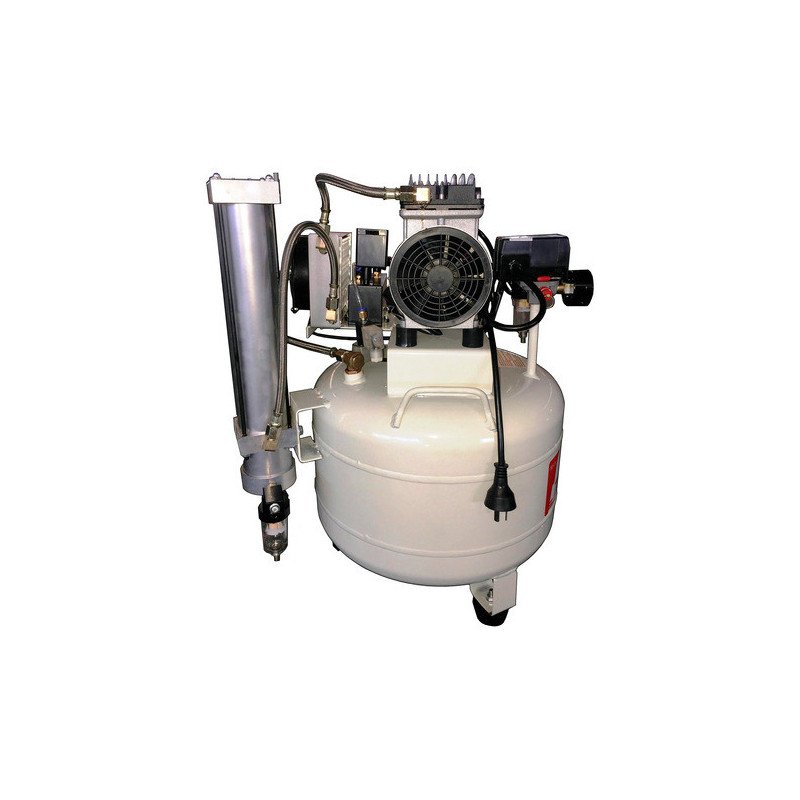 Compresor Odontológico Silencioso Fema Dental 30 L + Filtros