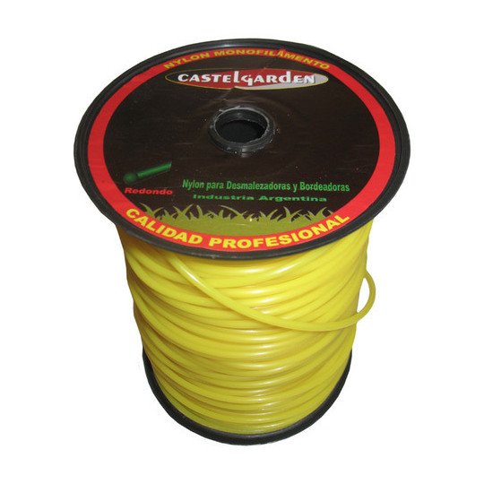 Rollo Tanza Redonda Desmalezadora 2.4 Mm 1 Kg Castel Garden