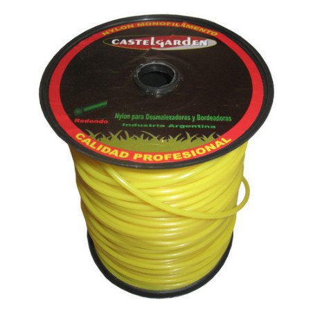 Rollo Tanza Redonda Desmalezadora 2.4 Mm 1 Kg Castel Garden