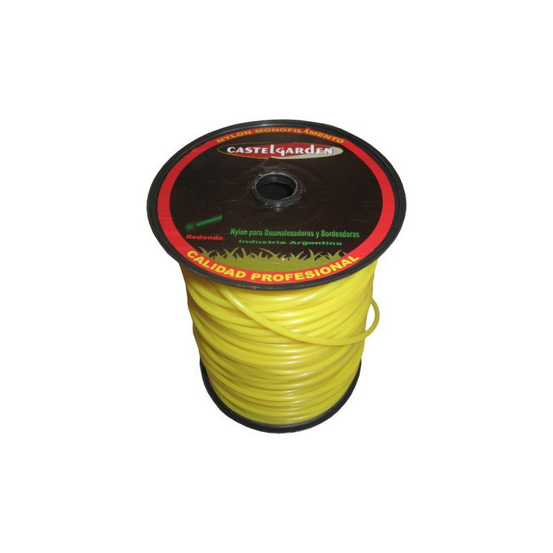 Rollo Tanza Redonda Desmalezadora 2.4 Mm 1 Kg Castel Garden