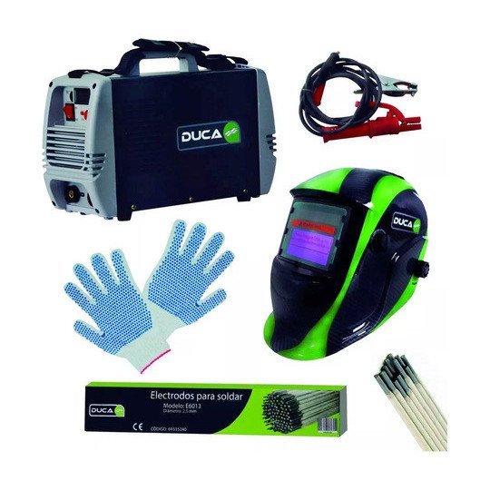 Soldadora Inverter 200a + Mascara Fotosensible Electrodo 5kg