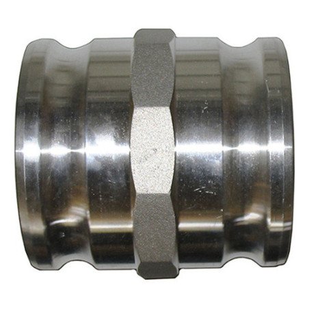 Acople Union Doble Macho Aluminio 3 Pul 76 Mm Marca Fema