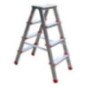 Escalera Plegable Aluminio Doble Lado 87 Cm 95kg 4 Peldaños