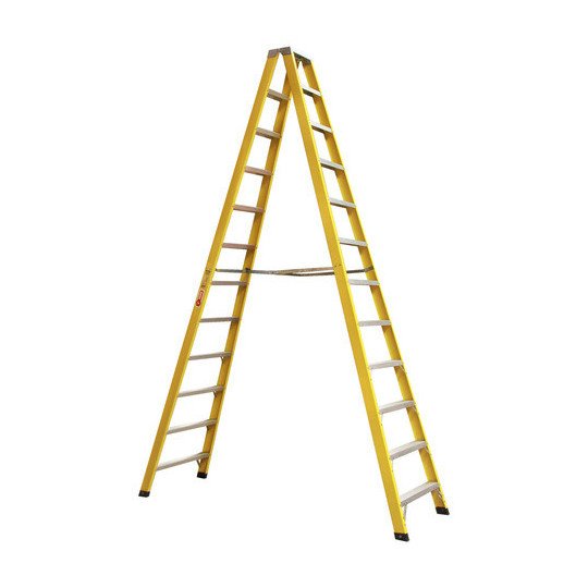 Escalera Plegable Fibra De Vidrio Doble Lado 366 Cm 150 Kg