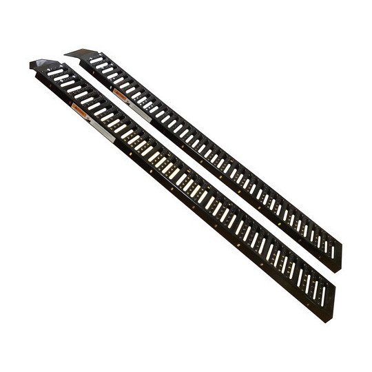Set 2 Rampa Acero Cuatriciclo Moto Tractor Auto 680 Kg Fema