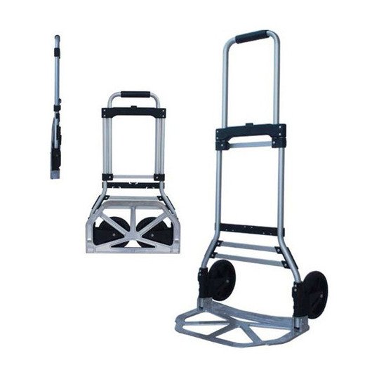 Carro Plegable Zorra Carretilla Aluminio 2 Ruedas 90 Kg Fema
