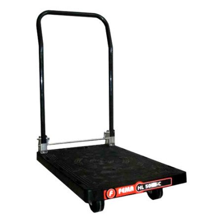 Carro Taller Plano Manija Plegable 4 Ruedas Bandeja 38x60 Cm