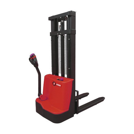 Apilador Transpalet Batería Fema 1500 Kg Alzada 1,6 Mts Fema