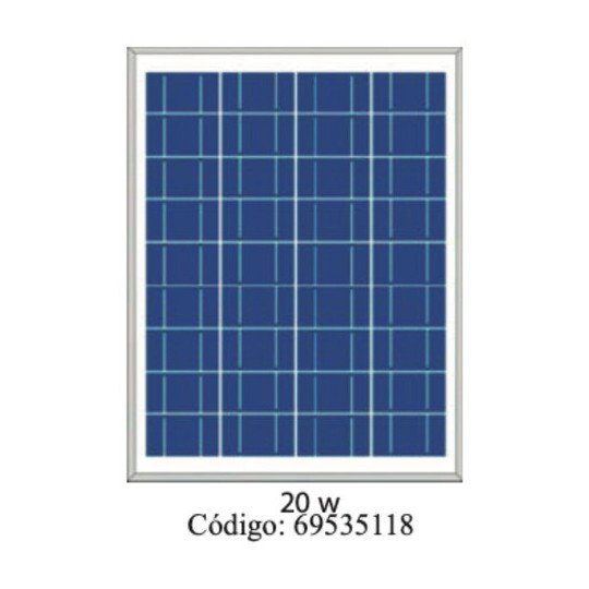 Panel Solar Plm 020 P 36 20w Paneles Solares Fema