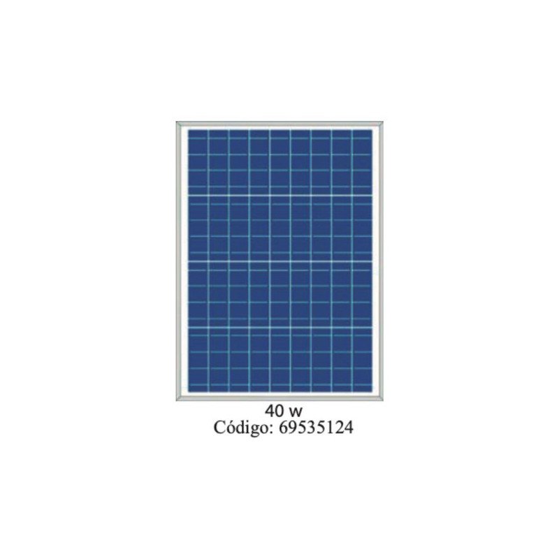 Panel Solar Plm 040 P 36 40w Paneles Solares Fema