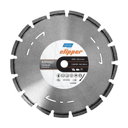 Clipper Cs401 Asfalto Premium Medida 350 X 25,4 Marca Fema