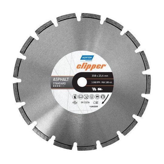 Clipper Cs401 Segmentado Para Asfalto 350 X 8,0 X 25,4