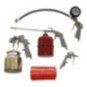 Kit 5 Piezas Compresor Manguera + Set Pistolas Pintar Aire