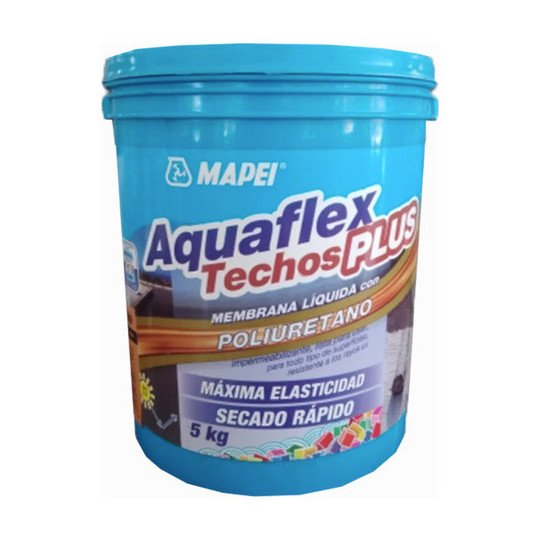 Membrana Liquida Impermeable Aquaflex Techos Plus Rojo 5kg