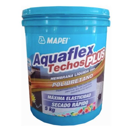 Membrana Liquida Impermeable Aquaflex Techos Plus Rojo 5kg