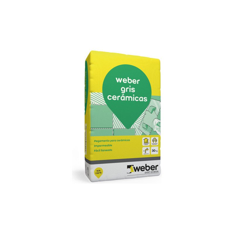 Weber Pegamento P / Ceramico Interior Gris 30 Kg