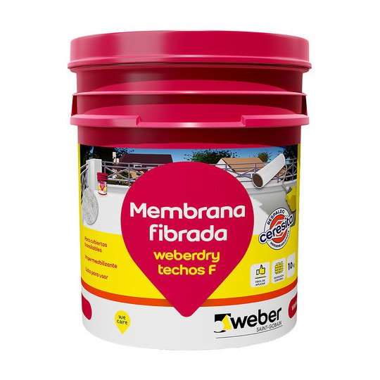Weber Membrana Líq. Impermeabilizantes 10 Kg Blanco Y Teja