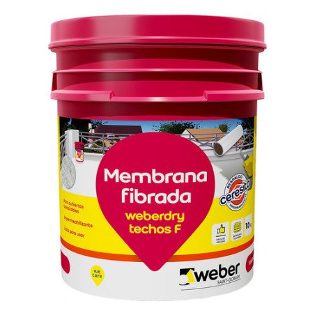 Weber Membrana Líq. Impermeabilizantes 10 Kg Blanco Y Teja