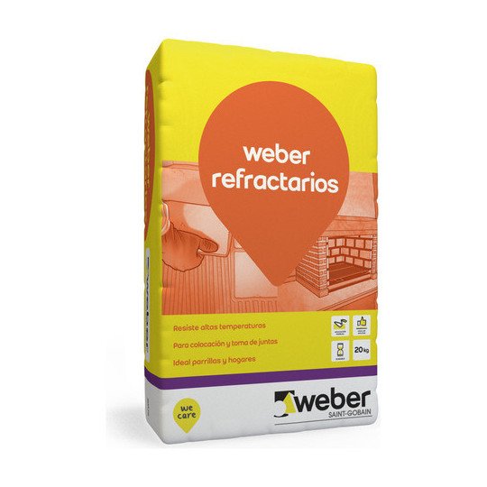 Weber Refractario 20 Kg Gris Amarronado