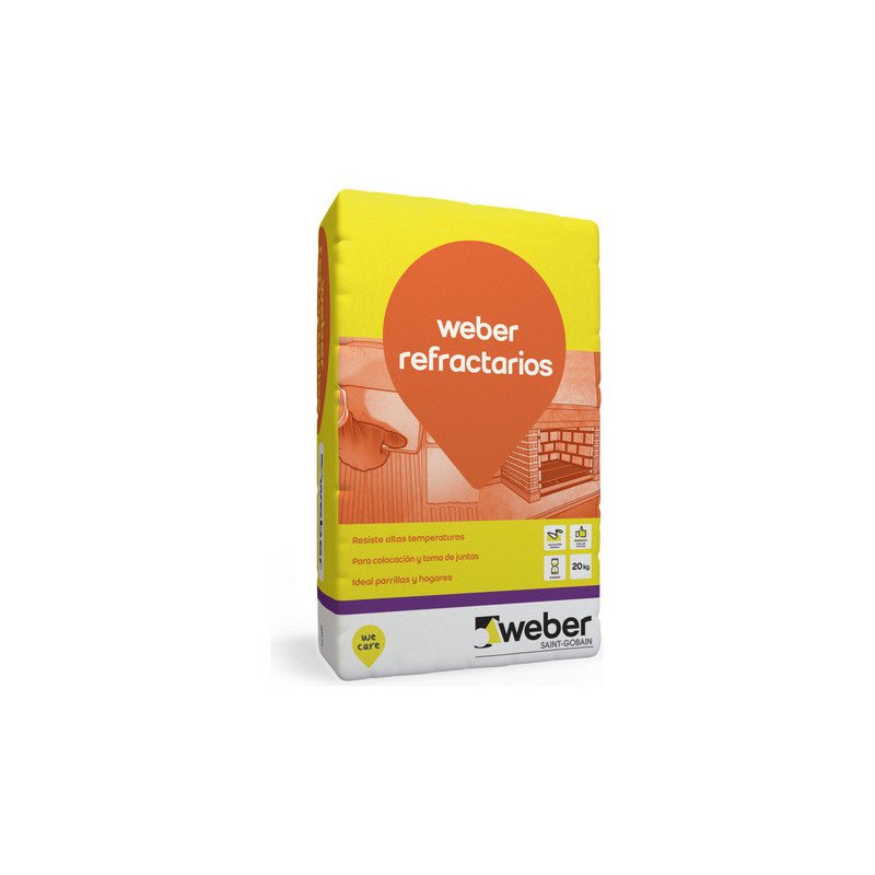 Weber Refractario 20 Kg Gris Amarronado