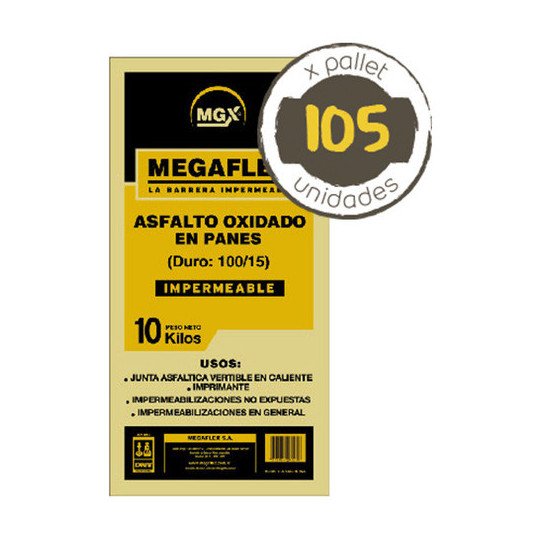 Asfalto Duro Megaflex 100 / 15 En Panes 10kg