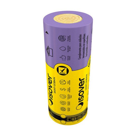 Lana Vidrio Liviano Hr Ancho 1.2m Largo 11m Espesor 100mm