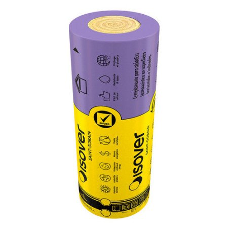 Lana Vidrio Liviano Hr Ancho 1.2m Largo 11m Espesor 100mm