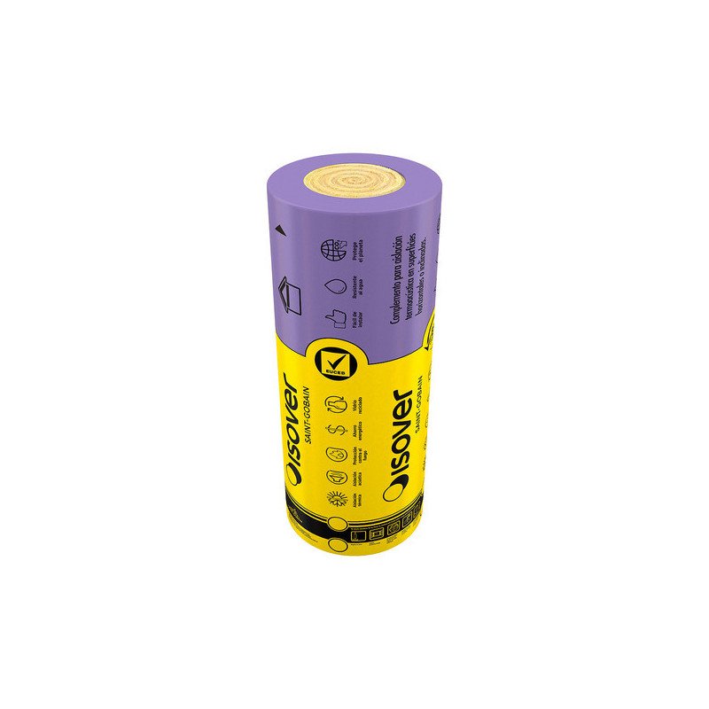 Lana Vidrio Liviano Hr Ancho 1.2m Largo 11m Espesor 100mm