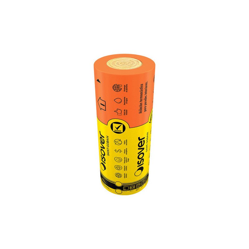 Lana Vidrio Acustiver P Ancho 1.2m Largo 1.2mespesor 35mm