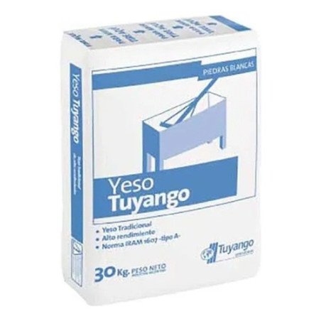 Bolsa Yeso Tuyango Tradicional Alto Rendimiento X30 Kg Cba