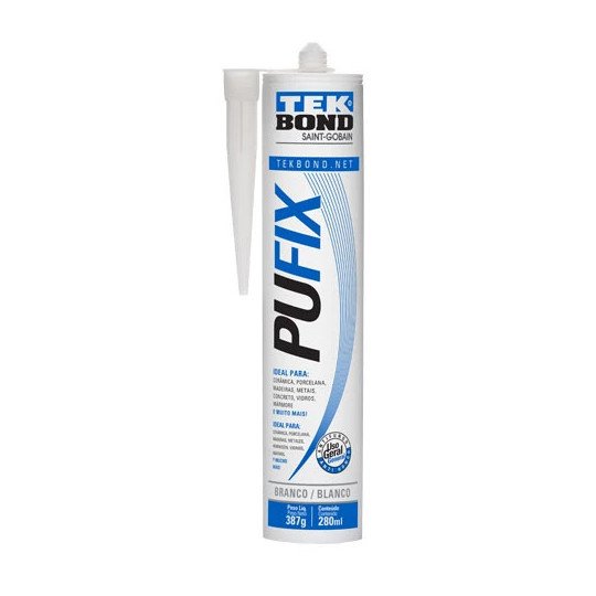 Sellador Adhesivo Hibrido Pufix 387gr Blanco Tekbnod