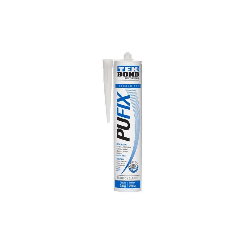 Sellador Adhesivo Hibrido Pufix 387gr Blanco Tekbnod