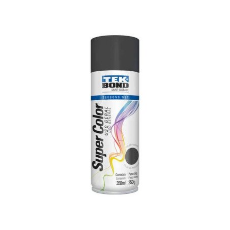 Pintura Aerosol Super Color Tek Bond Uso General Grafito
