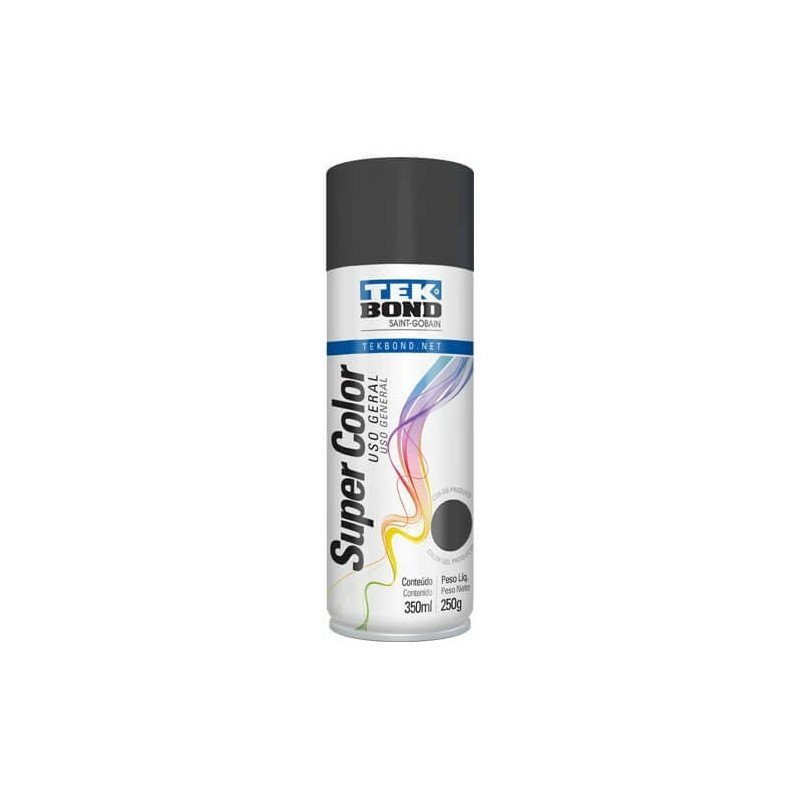 Pintura Aerosol Super Color Tek Bond Uso General Grafito
