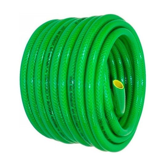 Manguera Riego Verde Trenzada Tecnocom 3 / 4 Pulgada X 25mt