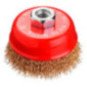 Cepillo Copa Ondulado Acero Latonado D 125 X M14 / 0,3