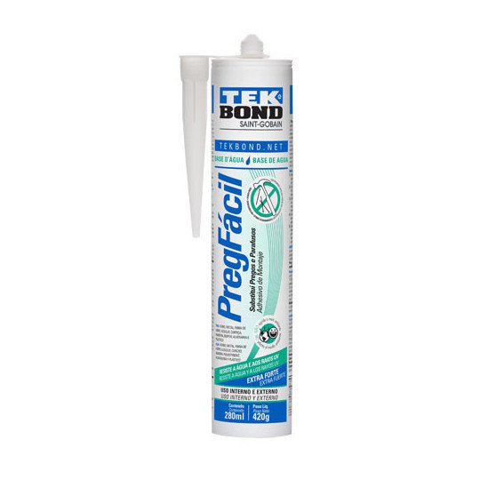 Sellador Fijador Adhesivo Silicona Preg Facil Agua 420gr Tekbond