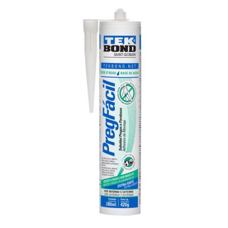 Sellador Fijador Adhesivo Silicona Preg Facil Agua 420gr Tekbond